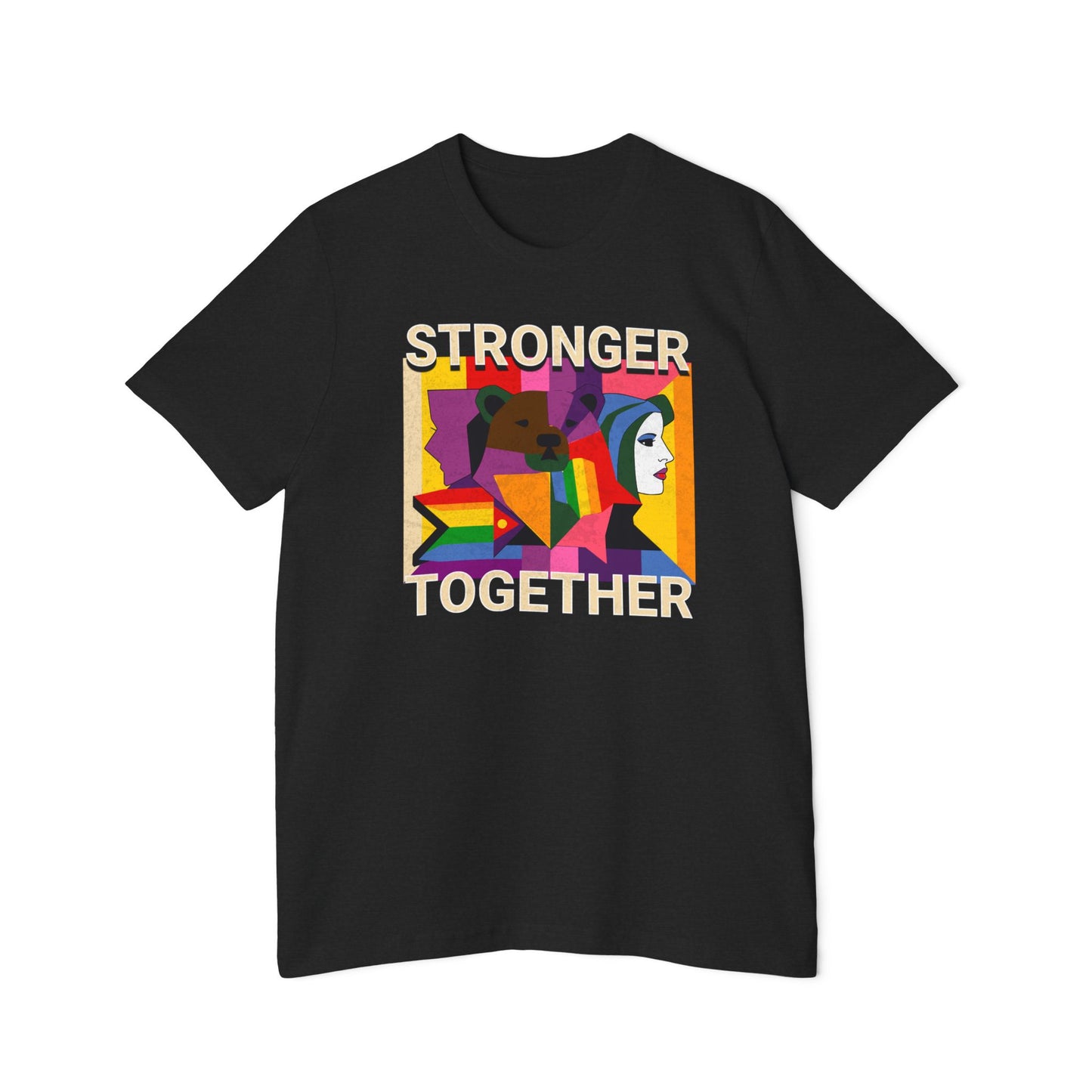 Graphic Tee - Stronger Together Gay Pride Collage T-Shirt