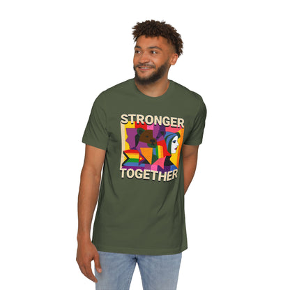 Graphic Tee - Stronger Together Gay Pride Collage T-Shirt