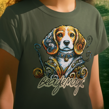 Beagle Magic - Boho-Inspired Hand-Illustrated