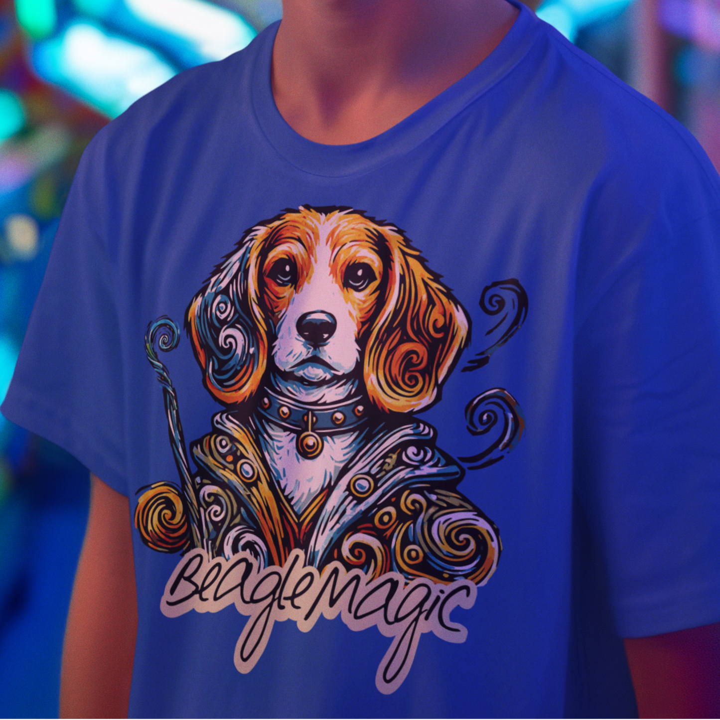 Beagle Magic - Boho-Inspired Hand-Illustrated