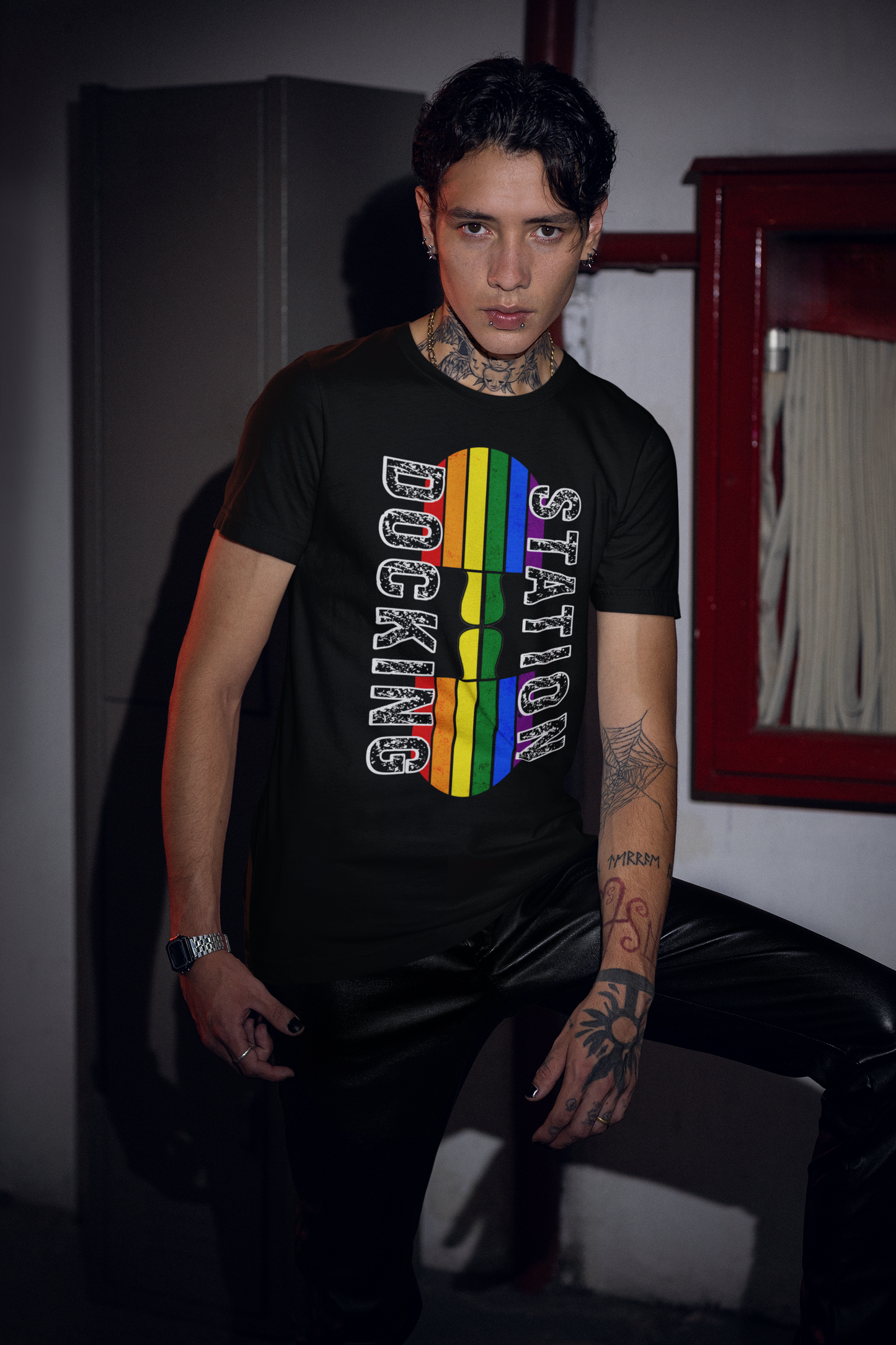 Rainbow Puzzle Pieces Unisex T-Shirt - LGBTQ+ Pride Docking Station